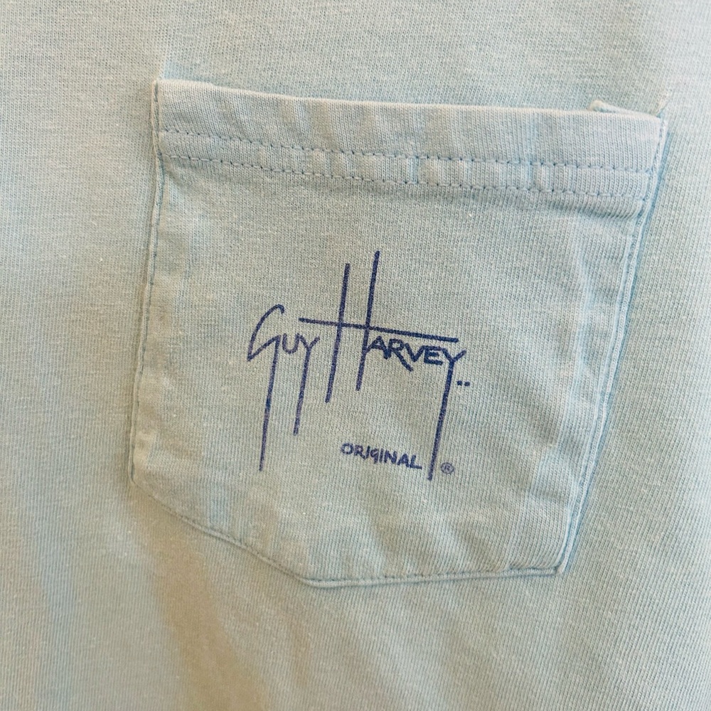 Guy Harvey Blue Water Blue Short Sleeve Tee - Picture 3 of 5